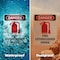 Signmission Fire Extinguisher Inside Danger Sign, Plastic, 7in W x 10in L, 2PK OS-2PACK-DS-P-710-V-2381 - alternate 7